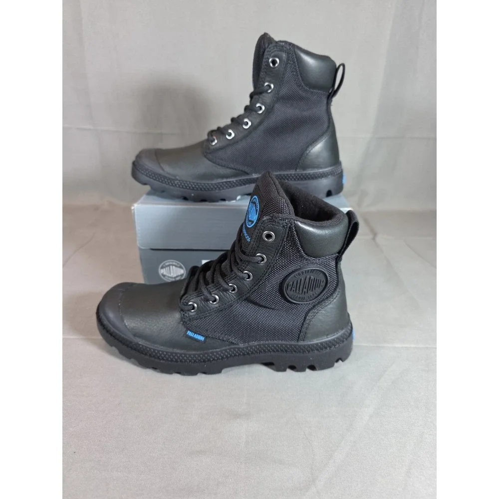 Palladium Men Pampa Sport Cuff Wpn Boots‎ Black New Mens Size 4 Womens Size 5.5